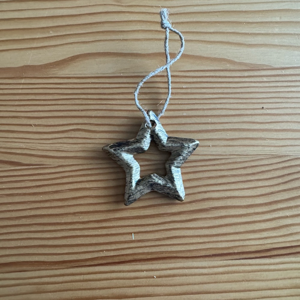 Rustic metal Star Ornament
